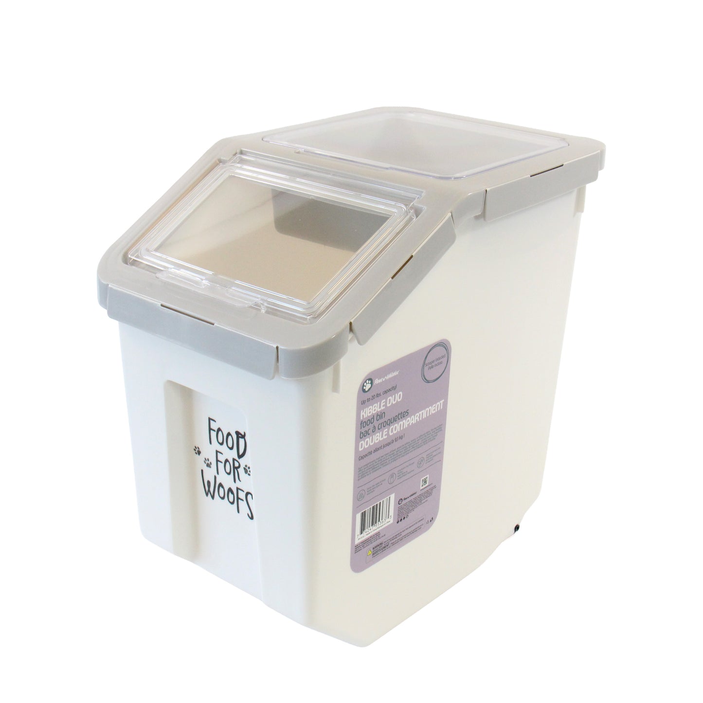 Dual Kibble Food Bin