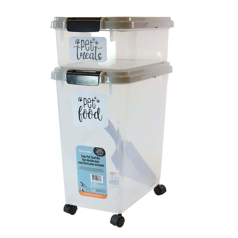 2pcs Transparent Food Bin