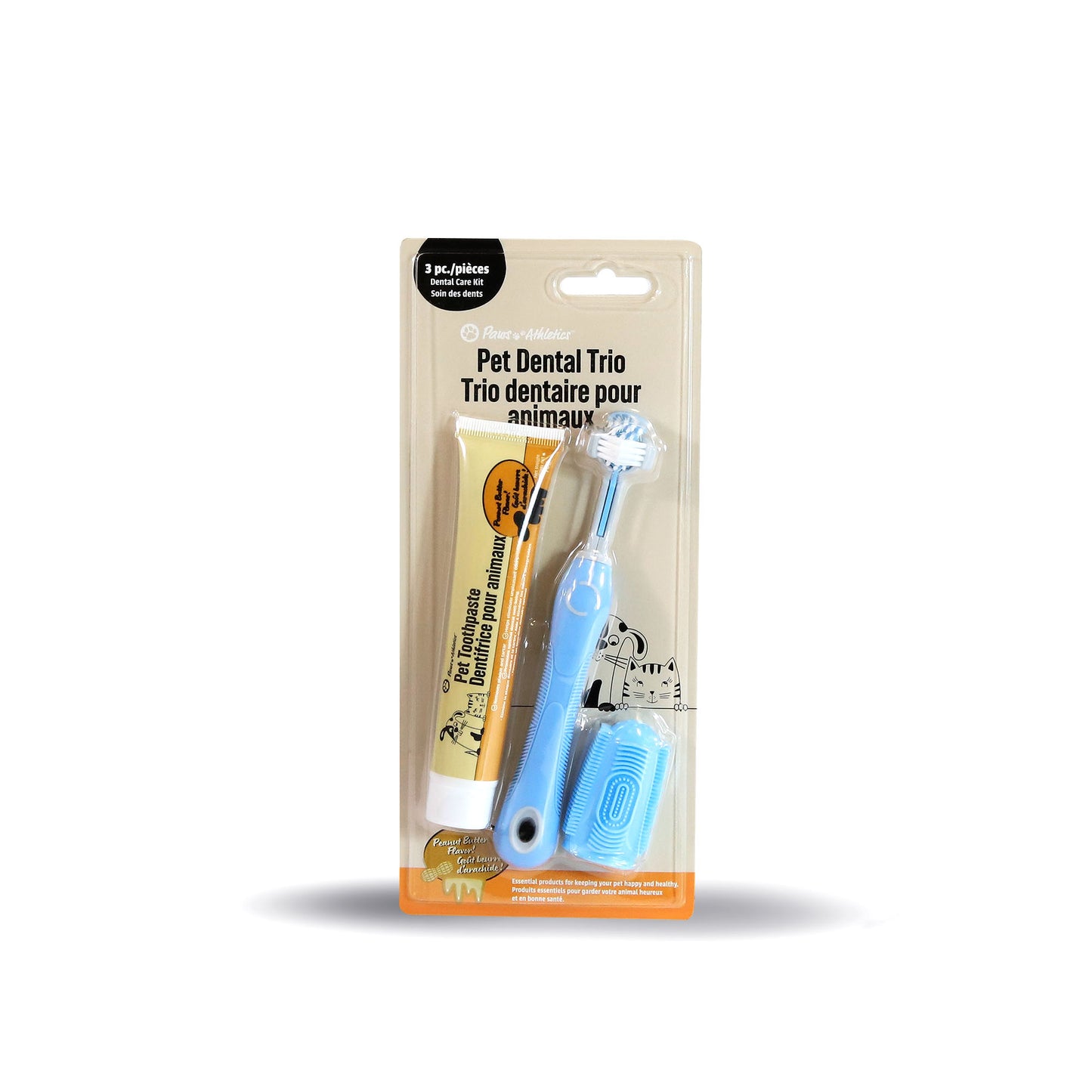 3pcs Toothbrush Set - Peanut