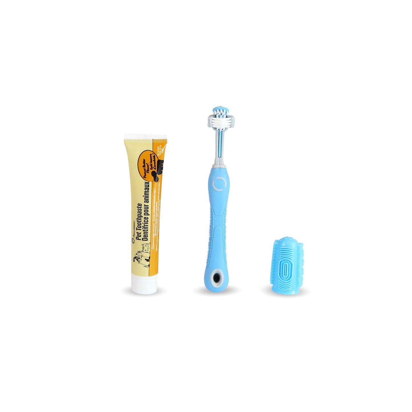 3pcs Toothbrush Set - Peanut